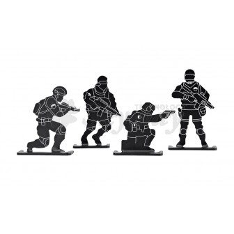 SOLDIER METAL TARGETS PACK 4 UNITS DELTA TACTICS