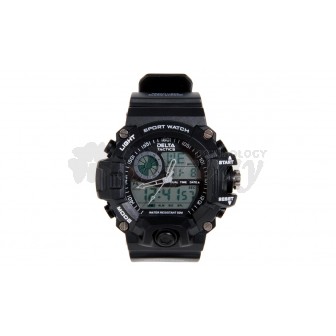 ANALOG AND DIGITAL TACTICAL WATCH BLACK DELTA TACTICS