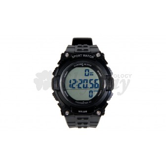 TACTICAL WATCH WITH PEDOMETER BLACK DELTA TACTICS