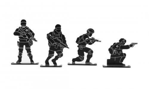 SOLDIER METAL TARGETS PACK 4 UNITS DELTA TACTICS
