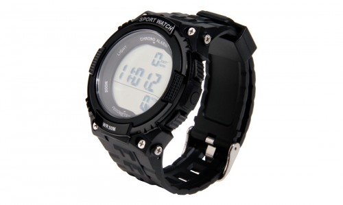 TACTICAL WATCH WITH PEDOMETER BLACK DELTA TACTICS