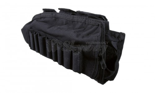 BLACK STOCK SHELL POUCH