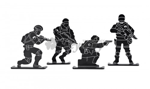 SOLDIER METAL TARGETS PACK 4 UNITS DELTA TACTICS