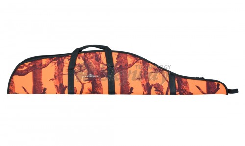 HOUSSE REMBOURRÉE CARABINE 125 CM CAMOUFLAGE ORANGE SÉCURITÉ STINGER