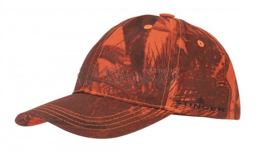 CASQUETTE CHASSE CAMO ORANGE STINGER